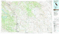 Paso Robles California Historical topographic map, 1:100000 scale, 30 X 60 Minute, Year 1989