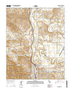Paso Robles California Current topographic map, 1:24000 scale, 7.5 X 7.5 Minute, Year 2015