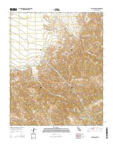 Pastoria Creek California Current topographic map, 1:24000 scale, 7.5 X 7.5 Minute, Year 2015