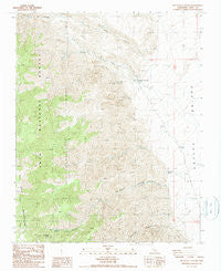 Pat Keyes Canyon California Historical topographic map, 1:24000 scale, 7.5 X 7.5 Minute, Year 1987