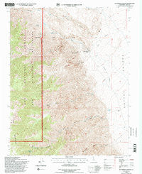 Pat Keyes Canyon California Historical topographic map, 1:24000 scale, 7.5 X 7.5 Minute, Year 1994