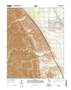 Patterson California Current topographic map, 1:24000 scale, 7.5 X 7.5 Minute, Year 2015
