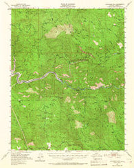 Patterson Mountain California Historical topographic map, 1:62500 scale, 15 X 15 Minute, Year 1952