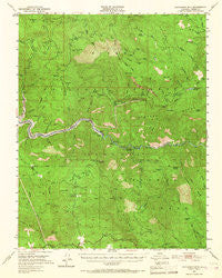 Patterson Mountain California Historical topographic map, 1:62500 scale, 15 X 15 Minute, Year 1952