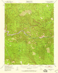 Patterson Mountain California Historical topographic map, 1:62500 scale, 15 X 15 Minute, Year 1952