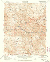 Patterson Mountain California Historical topographic map, 1:62500 scale, 15 X 15 Minute, Year 1952