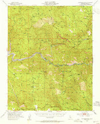 Patterson Mountain California Historical topographic map, 1:62500 scale, 15 X 15 Minute, Year 1952
