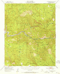 Patterson Mountain California Historical topographic map, 1:62500 scale, 15 X 15 Minute, Year 1952