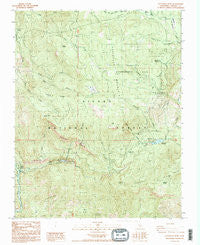 Patterson Mtn California Historical topographic map, 1:24000 scale, 7.5 X 7.5 Minute, Year 1987
