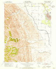 Patterson California Historical topographic map, 1:24000 scale, 7.5 X 7.5 Minute, Year 1953