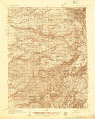 Paynes Creek California Historical topographic map, 1:96000 scale, 30 X 30 Minute, Year 1935