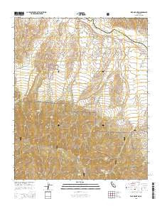 Peak Mountain California Current topographic map, 1:24000 scale, 7.5 X 7.5 Minute, Year 2015