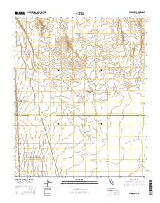 Pearsonville California Current topographic map, 1:24000 scale, 7.5 X 7.5 Minute, Year 2015