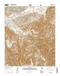Pechanga California Current topographic map, 1:24000 scale, 7.5 X 7.5 Minute, Year 2015