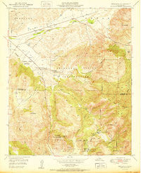 Pechanga California Historical topographic map, 1:24000 scale, 7.5 X 7.5 Minute, Year 1950