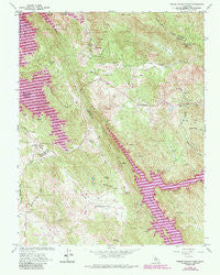 Penon Blanco Peak California Historical topographic map, 1:24000 scale, 7.5 X 7.5 Minute, Year 1962