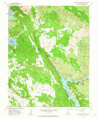 Penon Blanco Peak California Historical topographic map, 1:24000 scale, 7.5 X 7.5 Minute, Year 1962