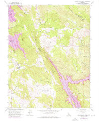 Penon Blanco Peak California Historical topographic map, 1:24000 scale, 7.5 X 7.5 Minute, Year 1962