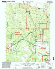 Penoyar California Historical topographic map, 1:24000 scale, 7.5 X 7.5 Minute, Year 2001
