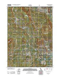 Penoyar California Historical topographic map, 1:24000 scale, 7.5 X 7.5 Minute, Year 2012
