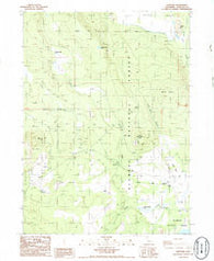 Penoyar California Historical topographic map, 1:24000 scale, 7.5 X 7.5 Minute, Year 1986