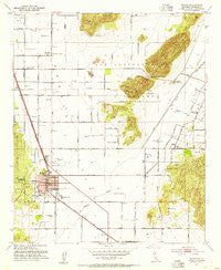 Perris California Historical topographic map, 1:24000 scale, 7.5 X 7.5 Minute, Year 1953