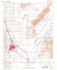 Perris California Historical topographic map, 1:24000 scale, 7.5 X 7.5 Minute, Year 1967