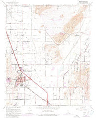 Perris California Historical topographic map, 1:24000 scale, 7.5 X 7.5 Minute, Year 1967