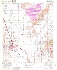 Perris California Historical topographic map, 1:24000 scale, 7.5 X 7.5 Minute, Year 1967