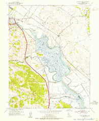 Petaluma Creek California Historical topographic map, 1:24000 scale, 7.5 X 7.5 Minute, Year 1954