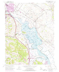 Petaluma River California Historical topographic map, 1:24000 scale, 7.5 X 7.5 Minute, Year 1954