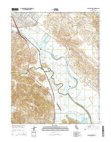 Petaluma River California Current topographic map, 1:24000 scale, 7.5 X 7.5 Minute, Year 2015
