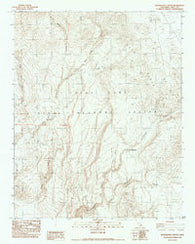 Petroglyph Canyon California Historical topographic map, 1:24000 scale, 7.5 X 7.5 Minute, Year 1982