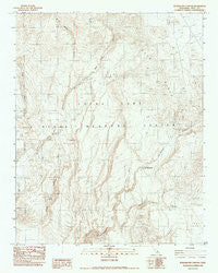 Petroglyph Canyon California Historical topographic map, 1:24000 scale, 7.5 X 7.5 Minute, Year 1982