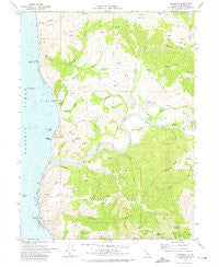 Petrolia California Historical topographic map, 1:24000 scale, 7.5 X 7.5 Minute, Year 1969