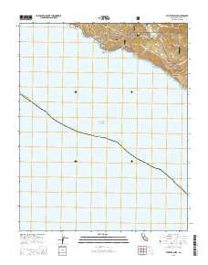 Pfeiffer Point California Current topographic map, 1:24000 scale, 7.5 X 7.5 Minute, Year 2015