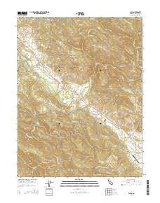 Philo California Current topographic map, 1:24000 scale, 7.5 X 7.5 Minute, Year 2015