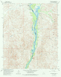 Picacho NW California Historical topographic map, 1:24000 scale, 7.5 X 7.5 Minute, Year 1965
