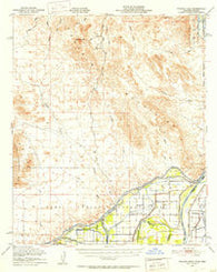Picacho Peak California Historical topographic map, 1:62500 scale, 15 X 15 Minute, Year 1951