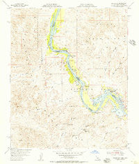 Picacho SW California Historical topographic map, 1:24000 scale, 7.5 X 7.5 Minute, Year 1954