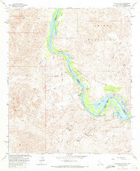 Picacho SW California Historical topographic map, 1:24000 scale, 7.5 X 7.5 Minute, Year 1965