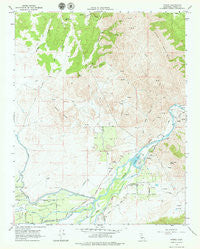 Piedra California Historical topographic map, 1:24000 scale, 7.5 X 7.5 Minute, Year 1965