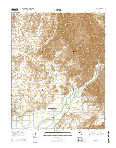 Piedra California Current topographic map, 1:24000 scale, 7.5 X 7.5 Minute, Year 2015