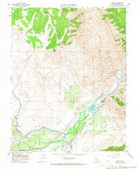 Piedra California Historical topographic map, 1:24000 scale, 7.5 X 7.5 Minute, Year 1965