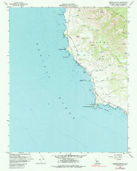 Piedras Blancas California Historical topographic map, 1:24000 scale, 7.5 X 7.5 Minute, Year 1959