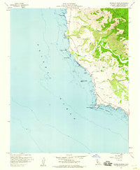 Piedras Blancas California Historical topographic map, 1:24000 scale, 7.5 X 7.5 Minute, Year 1959