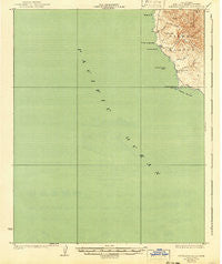Piedras Blancas California Historical topographic map, 1:62500 scale, 15 X 15 Minute, Year 1927
