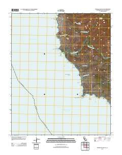 Piedras Blancas California Historical topographic map, 1:24000 scale, 7.5 X 7.5 Minute, Year 2012