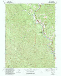 Piercy California Historical topographic map, 1:24000 scale, 7.5 X 7.5 Minute, Year 1969
