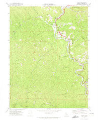 Piercy California Historical topographic map, 1:24000 scale, 7.5 X 7.5 Minute, Year 1969